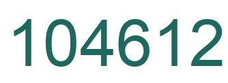 Number 104612 green image