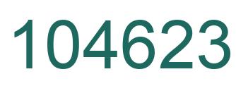 Number 104623 green image