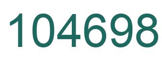 Number 104698 green image