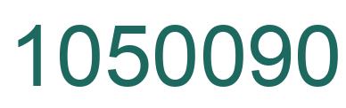 Number 1050090 green image