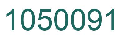 Number 1050091 green image