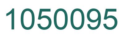 Number 1050095 green image