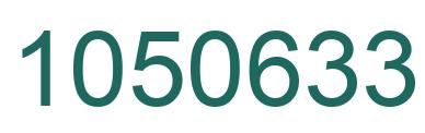 Number 1050633 green image