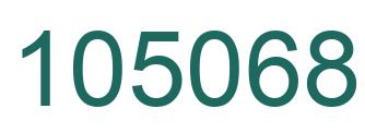 Number 105068 green image