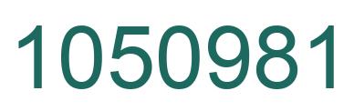 Number 1050981 green image