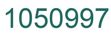 Number 1050997 green image