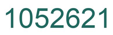 Number 1052621 green image
