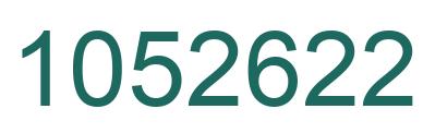 Number 1052622 green image