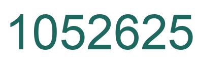 Number 1052625 green image