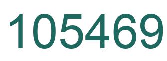 Number 105469 green image