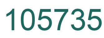 Number 105735 green image