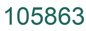 Number 105863 green image