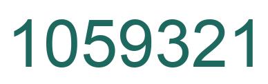 Number 1059321 green image