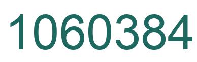 Number 1060384 green image
