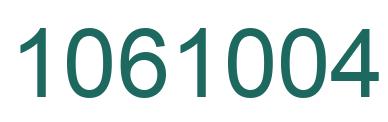 Número 1061004 imagen verde