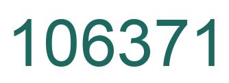 Number 106371 green image