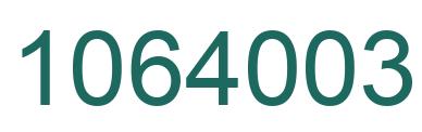 Number 1064003 green image