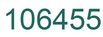 Number 106455 green image
