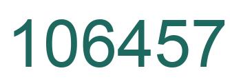 Number 106457 green image