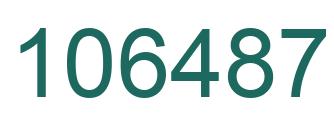 Number 106487 green image