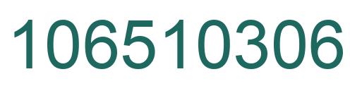 Número 106510306 imagen verde