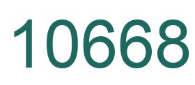 Number 10668 green image