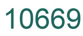 Zahl 10669 grün bild