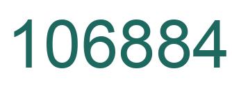 Number 106884 green image
