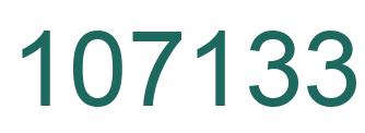 Number 107133 green image