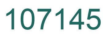 Number 107145 green image