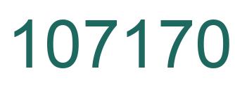 Number 107170 green image