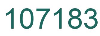 Number 107183 green image