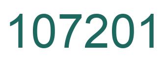Número 107201 imagen verde