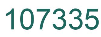 Number 107335 green image