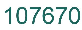 Number 107670 green image