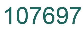 Number 107697 green image