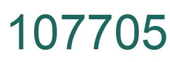Number 107705 green image