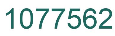 Number 1077562 green image