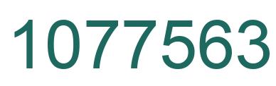Number 1077563 green image