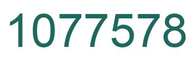 Number 1077578 green image