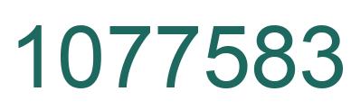 Number 1077583 green image