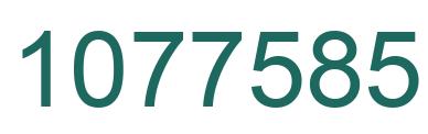 Number 1077585 green image