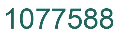 Number 1077588 green image