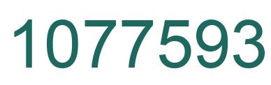Number 1077593 green image
