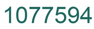 Number 1077594 green image