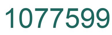 Number 1077599 green image