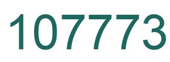 Number 107773 green image