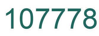 Number 107778 green image