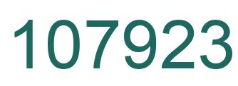 Number 107923 green image