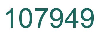 Number 107949 green image